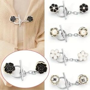 Set of 6 Modesty Pins Cardigan Buttons